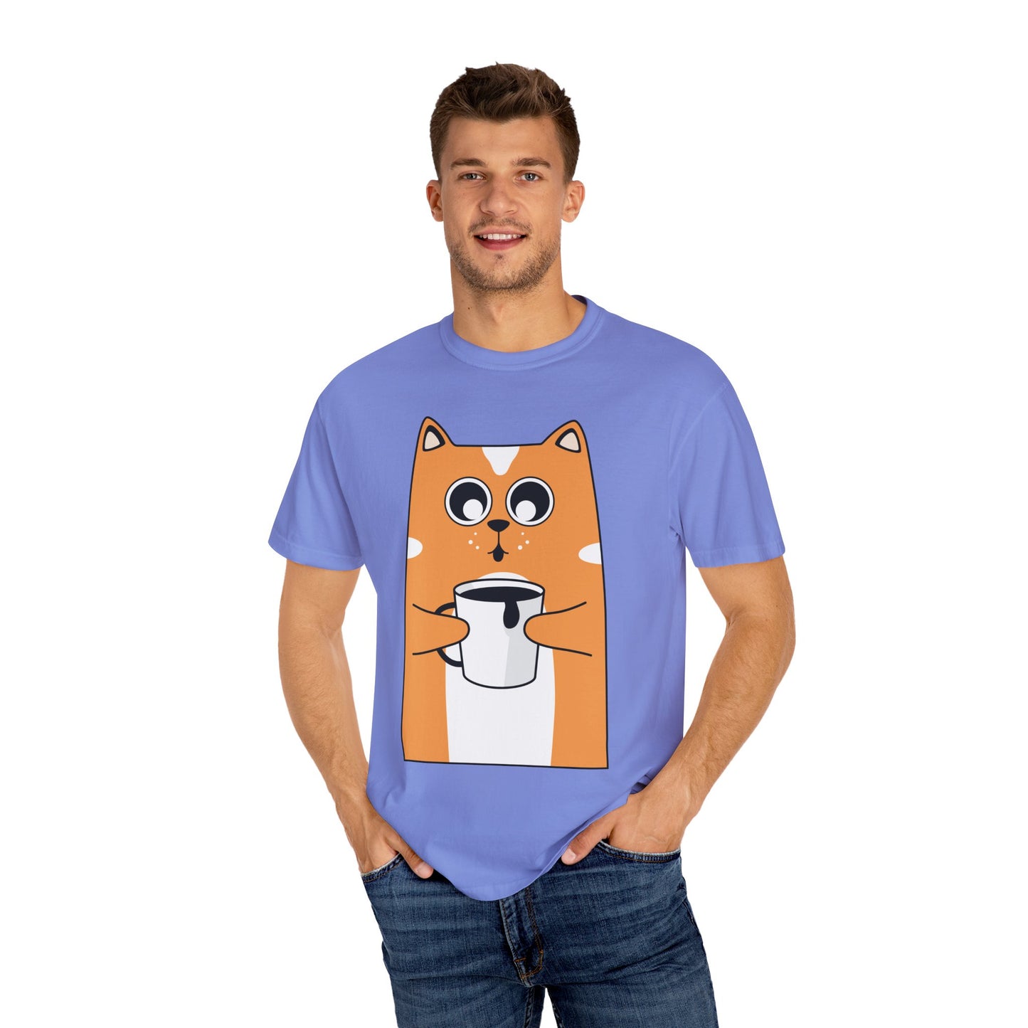 Unisex Coffee Lover Cat T-shirt