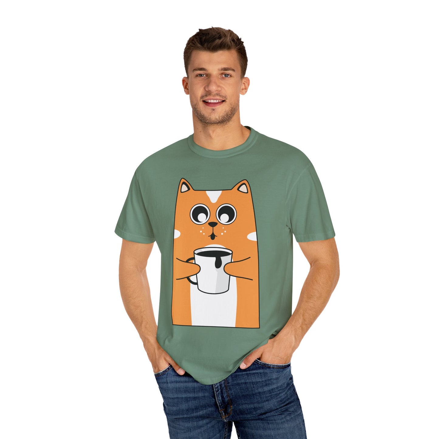 Unisex Coffee Lover Cat T-shirt