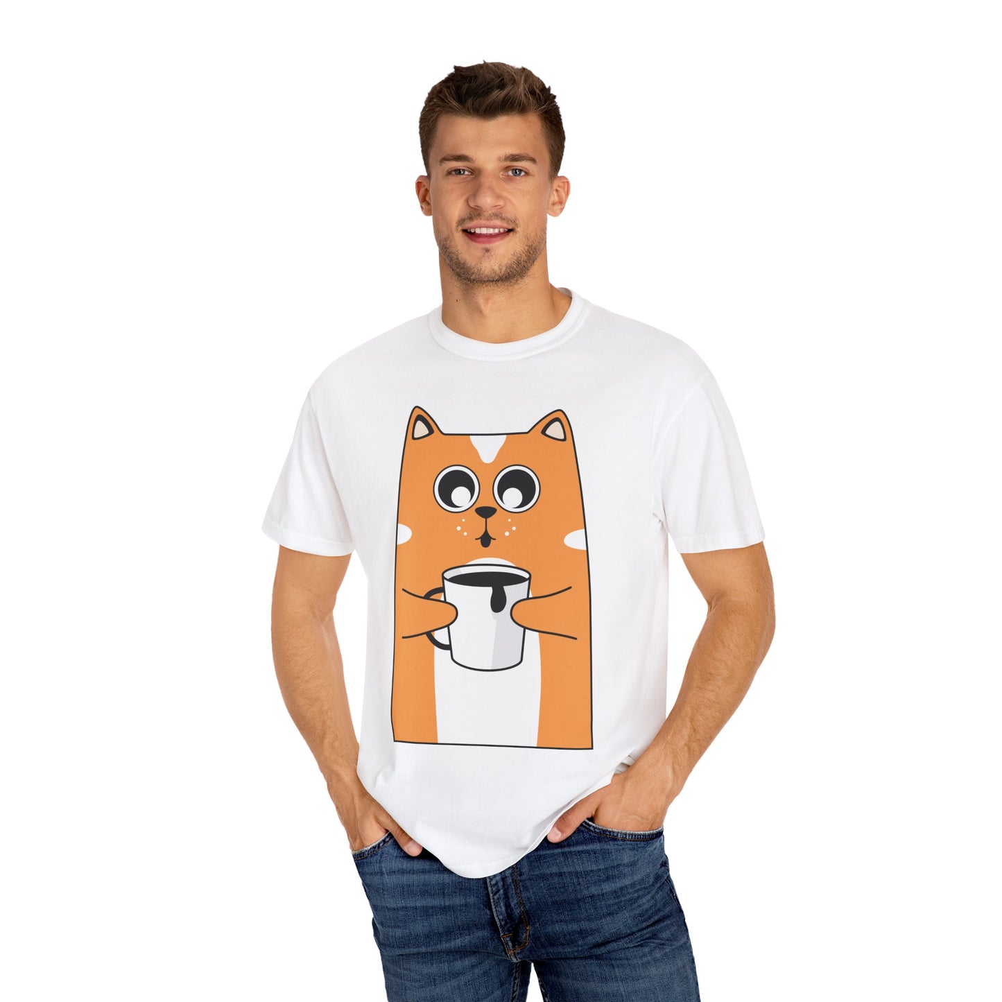 Unisex Coffee Lover Cat T-shirt