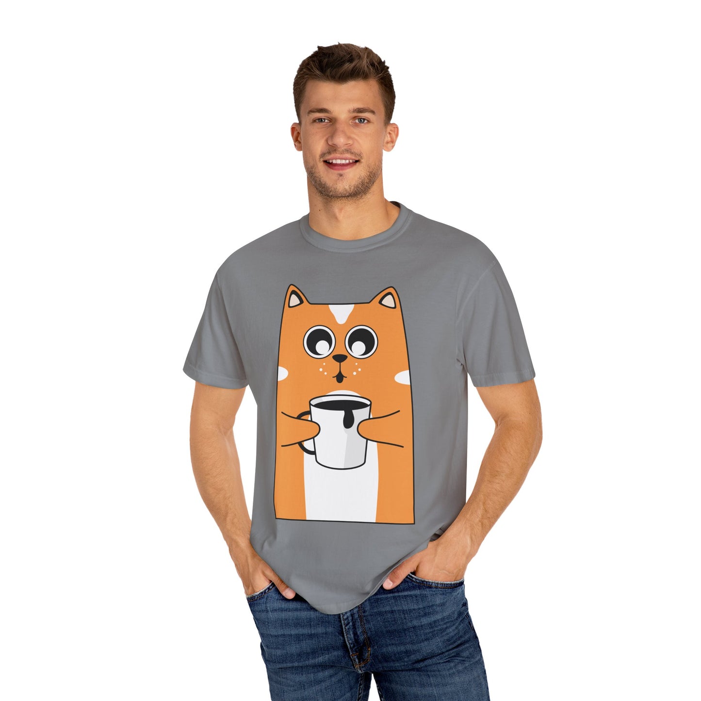 Unisex Coffee Lover Cat T-shirt