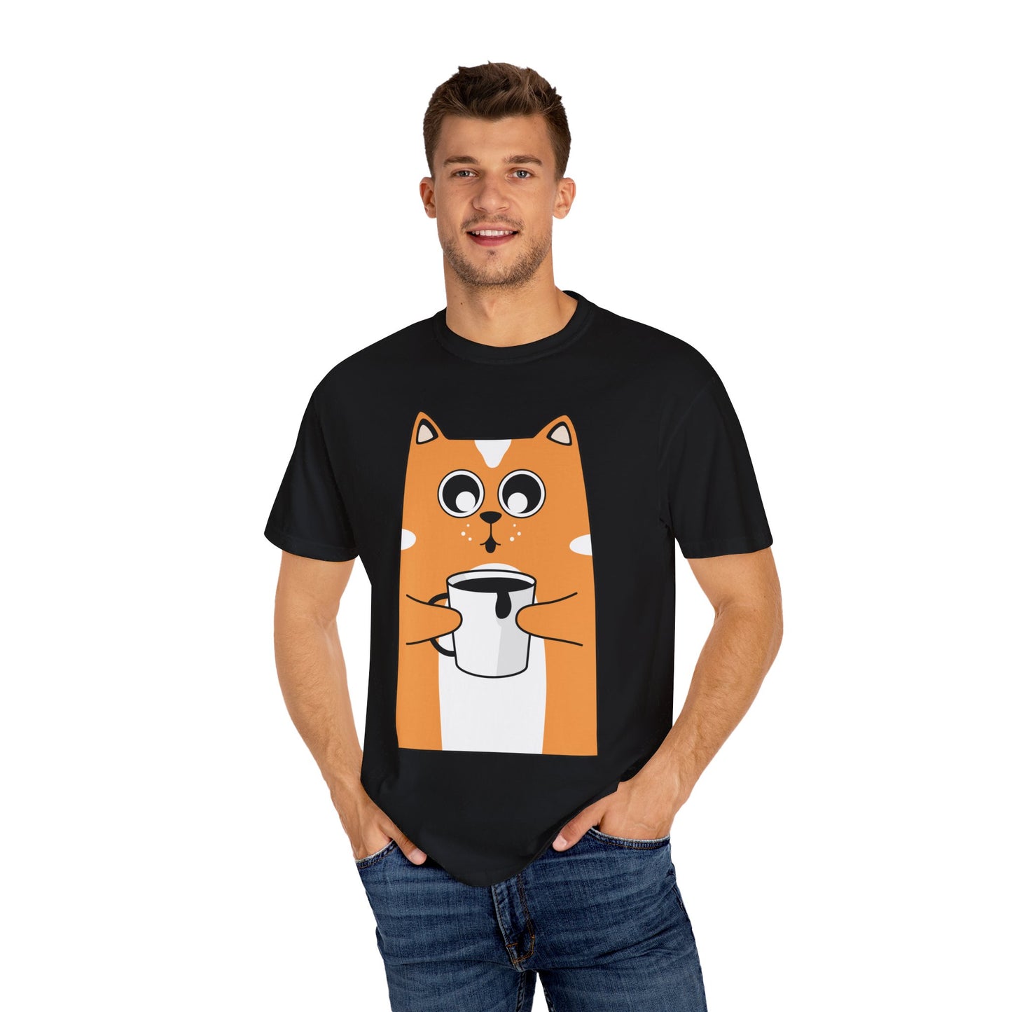 Unisex Coffee Lover Cat T-shirt
