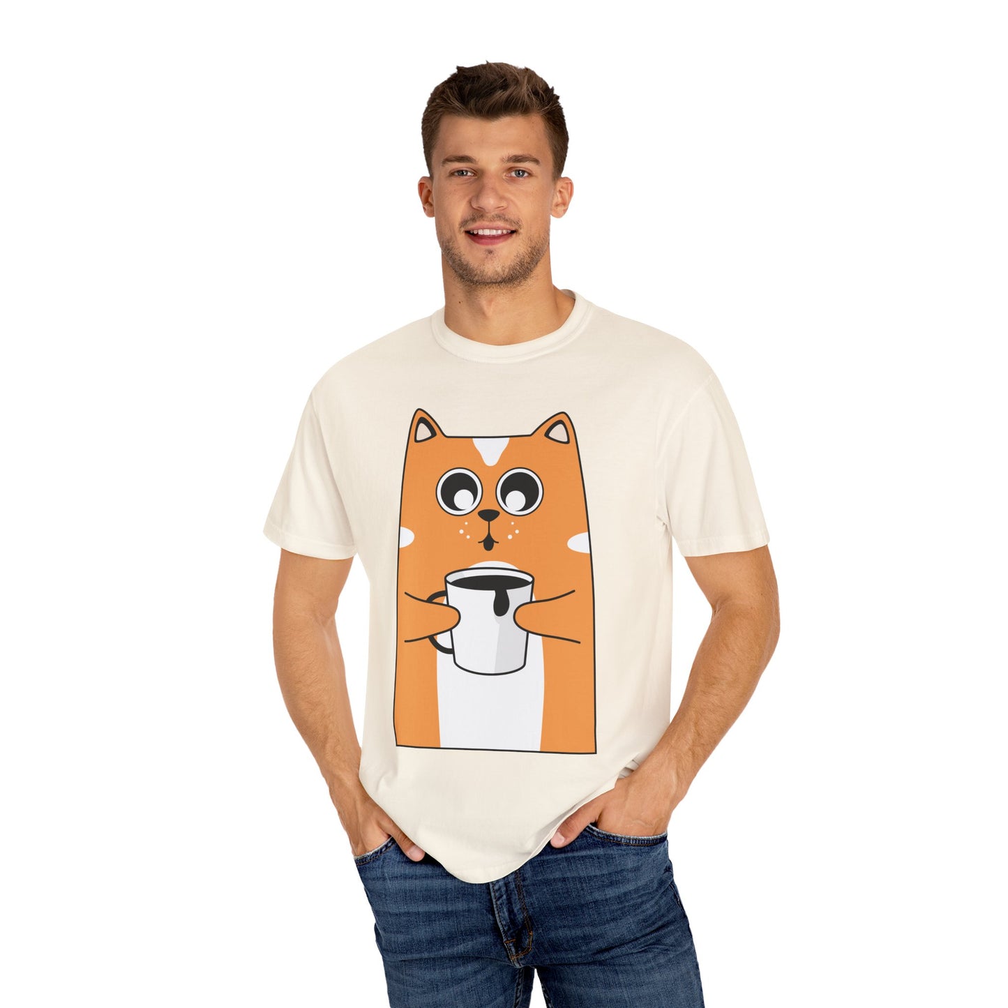 Unisex Coffee Lover Cat T-shirt